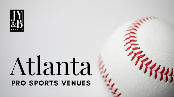 Entrance to Truist stadium in Atlanta, GA stock photo