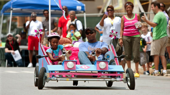 Atlanta GA Cool Dads Rock Soap Box Derby